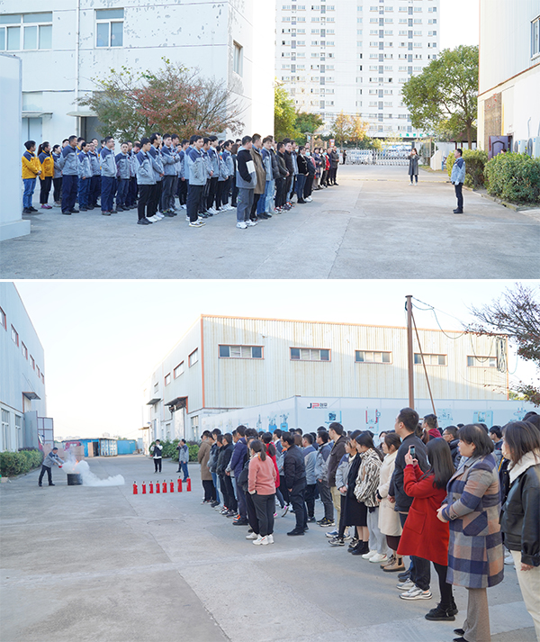 上海劍平動平衡機(jī)消防演習(xí)